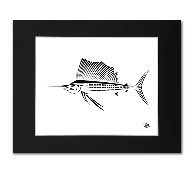 Regal Sailfish Art Print