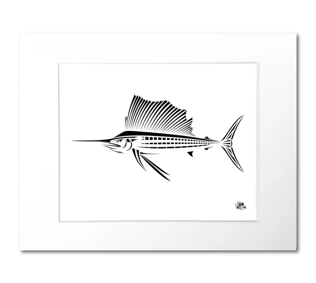 Regal Sailfish Art Print