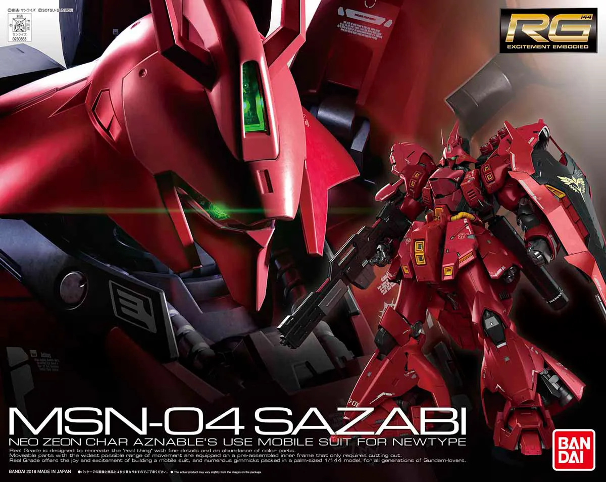 RG 1/144 Sazabi MSN-04