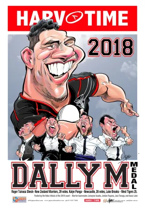 Roger Tuivasa-Sheck, 2018 Dally M, Harv Time Poster