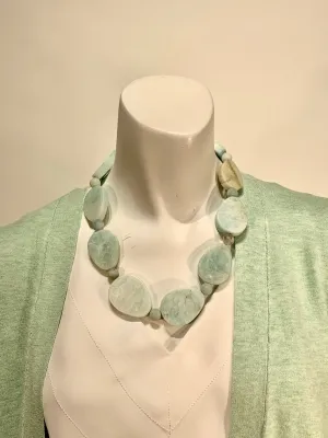 Semi Precious Amazonite One of a Kind Necklace Made in California