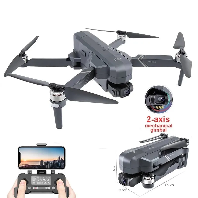 SJRC F11S/F11 4K PRO RC Drone GPS 5G WIFI 3KM Repeater 4K HD Camera 2-Axis Electronic Stabilization Gimbal Brushless Foldable Quadcopter