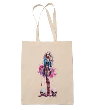 Skull Rocker Barbie Tote Bag