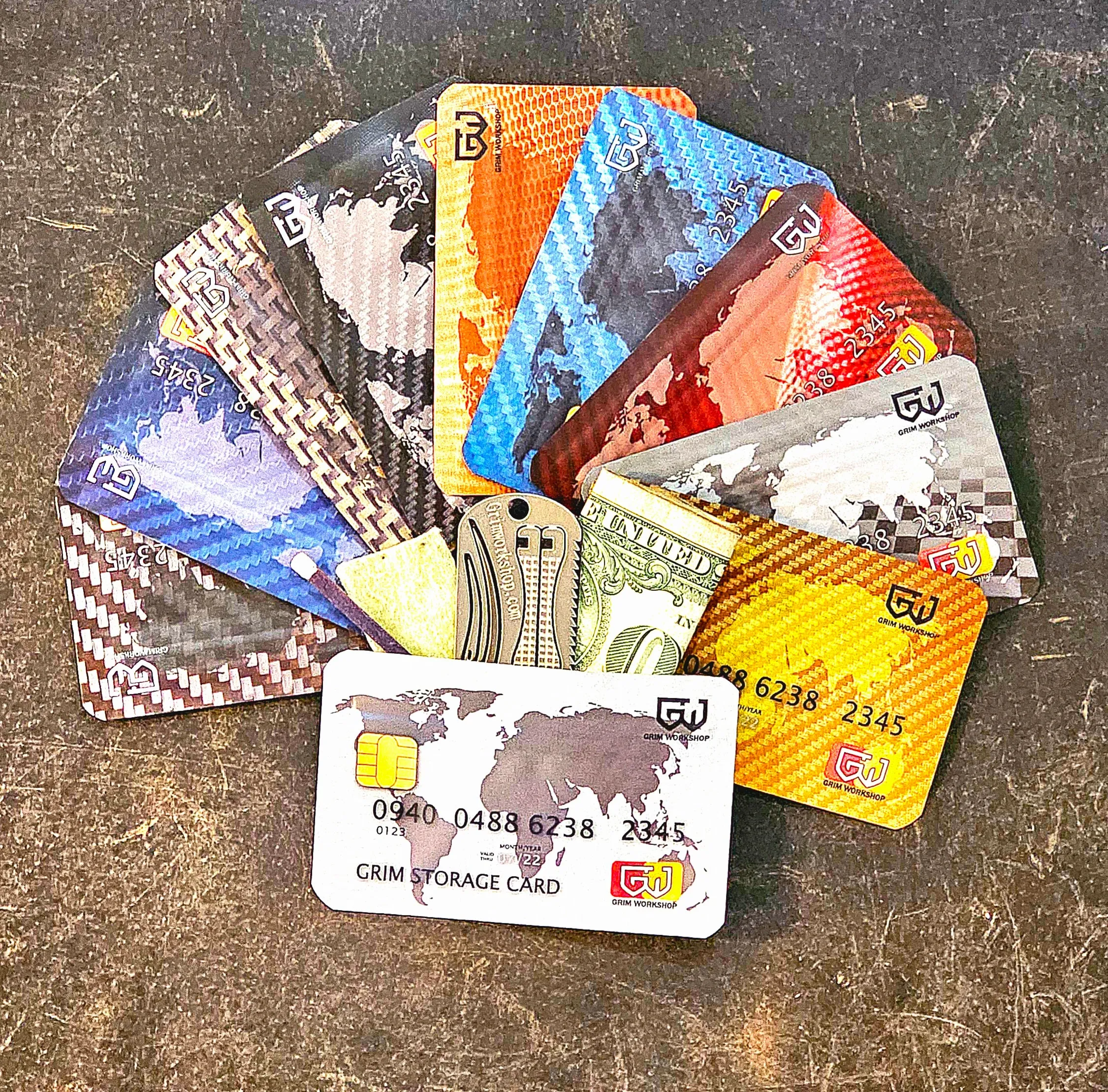 Stash Card Set: 10 Pack of EDC Wallet Pouches