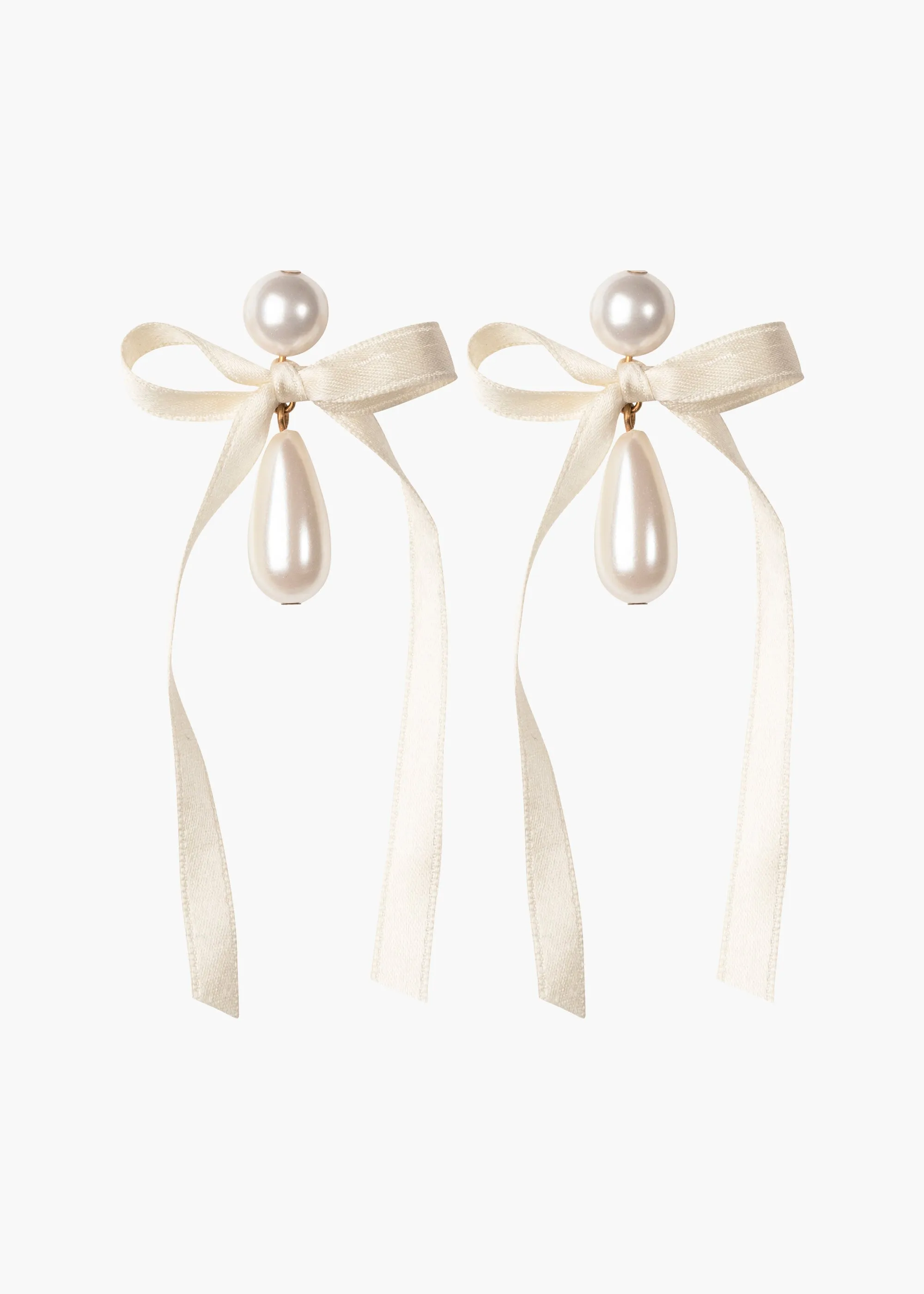 Sylvie Earrings -- Cream