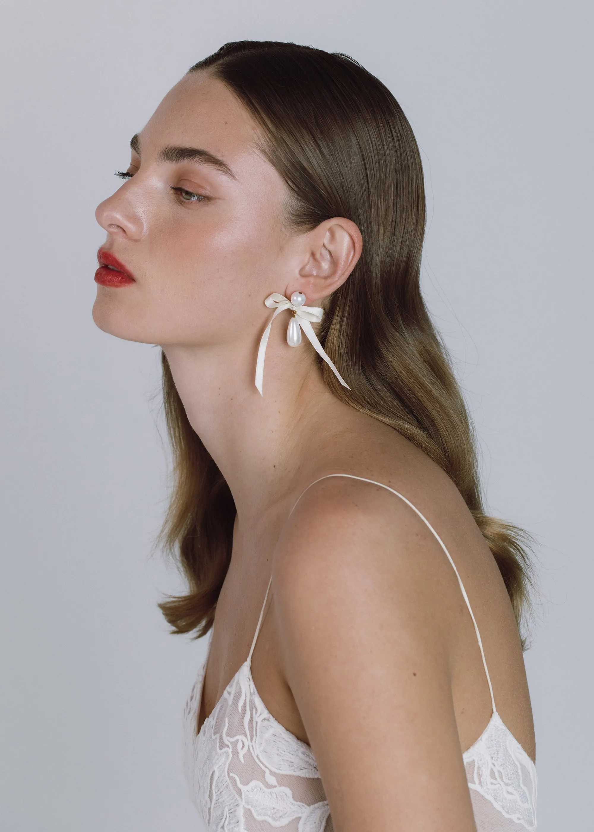 Sylvie Earrings -- Cream