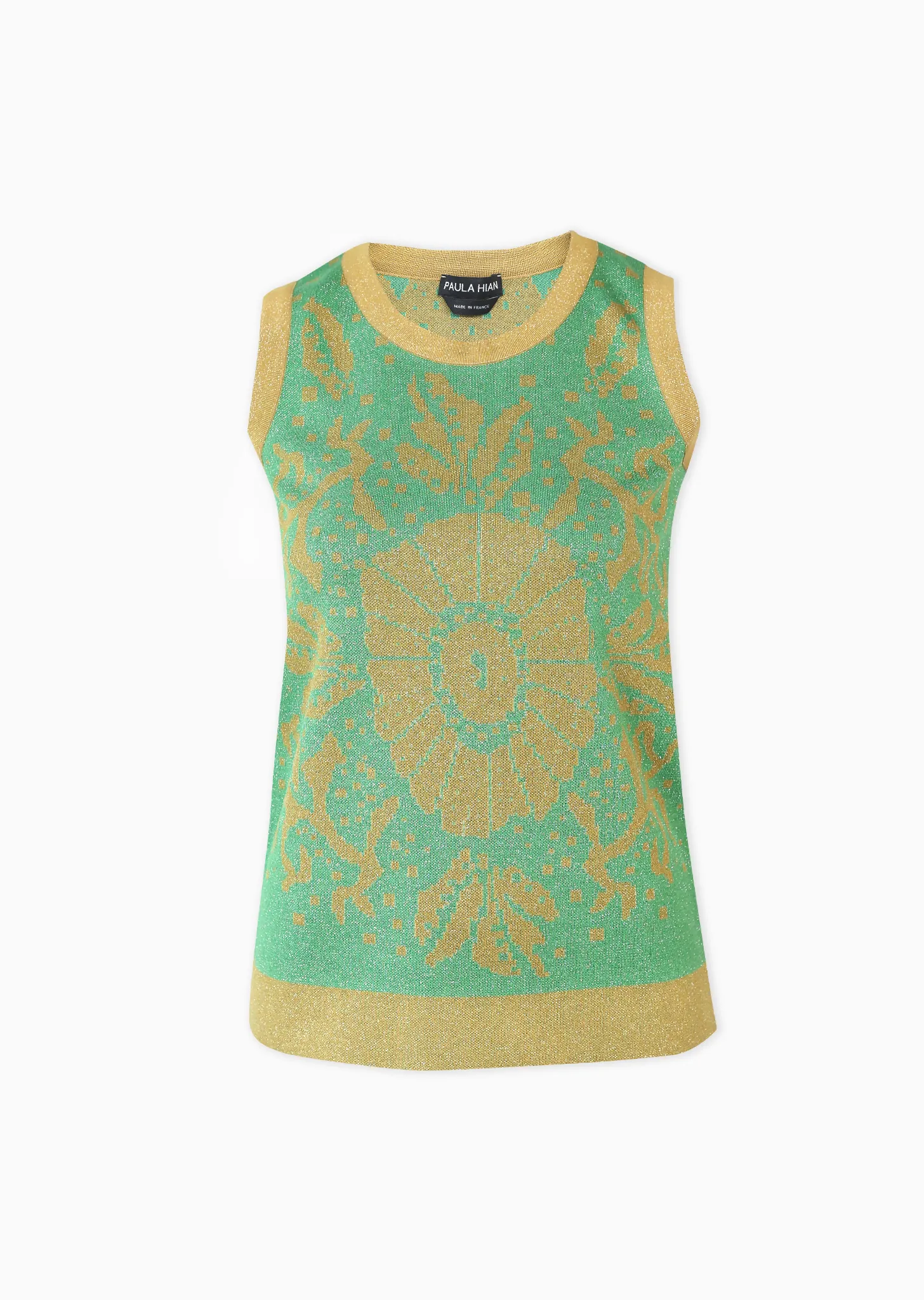 Taliana - Artistic Flower Design Tank Top