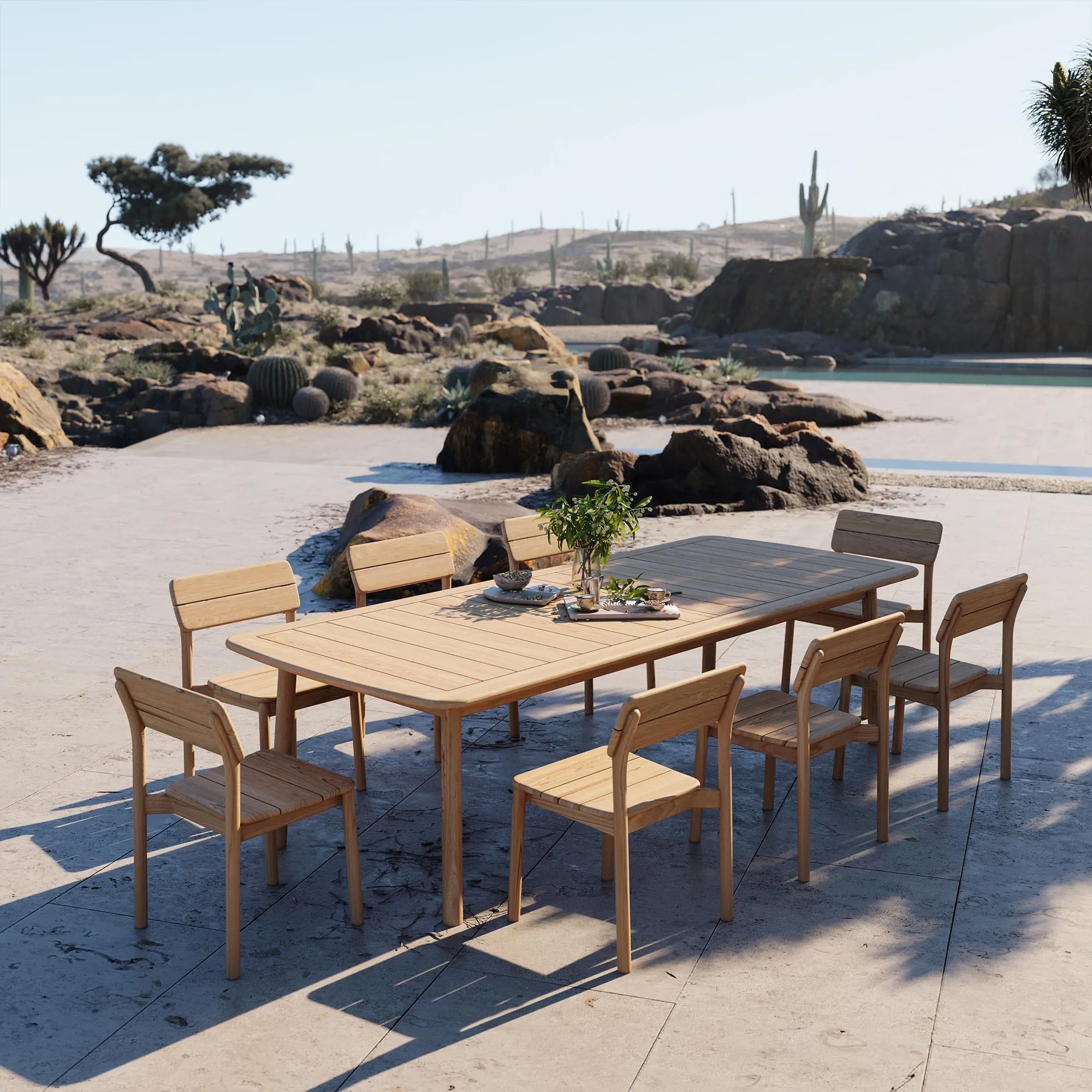 Tanso Outdoor Rectangular Dining Table