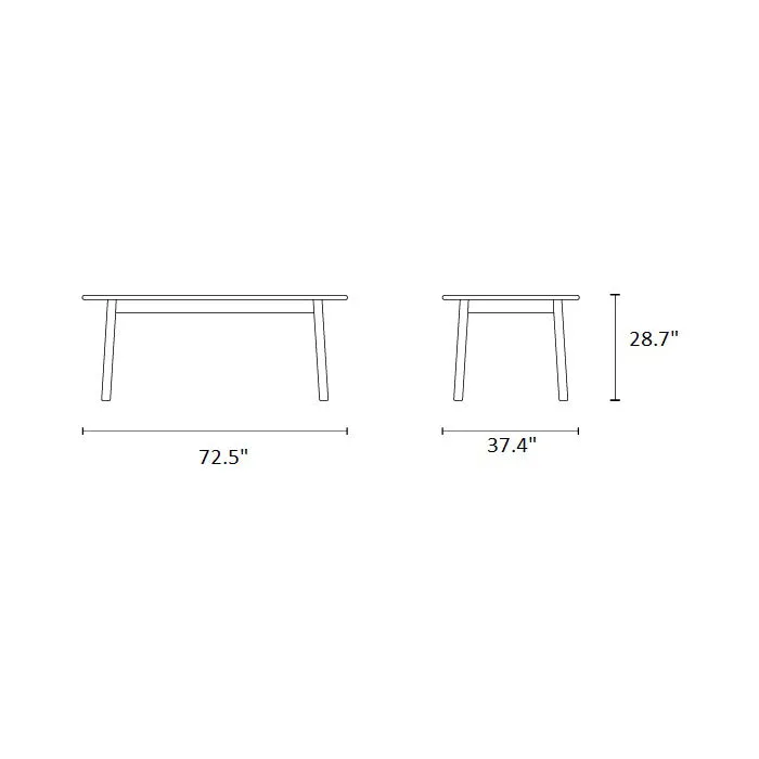 Tanso Outdoor Rectangular Dining Table