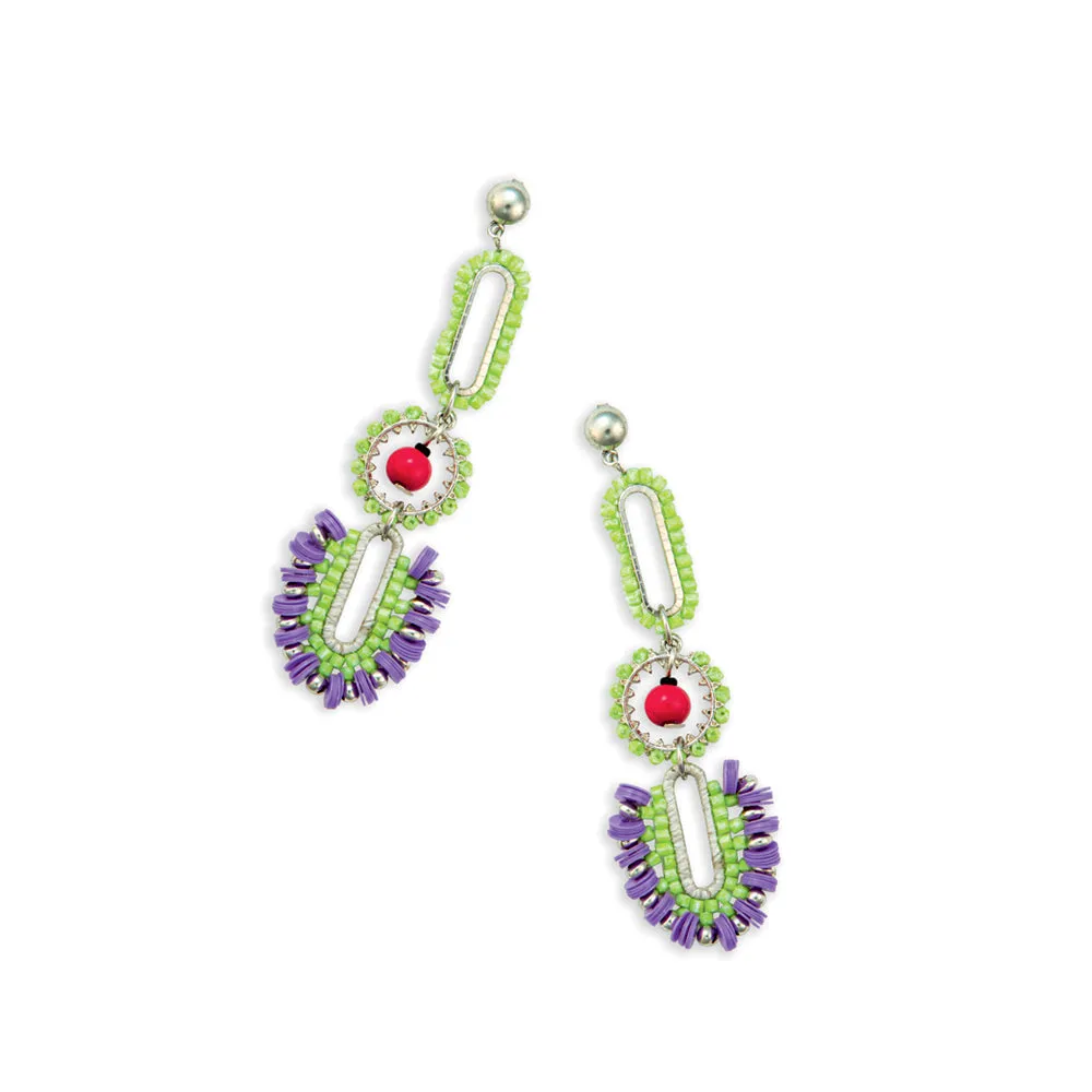 The Strongest Link Beaded Earrings