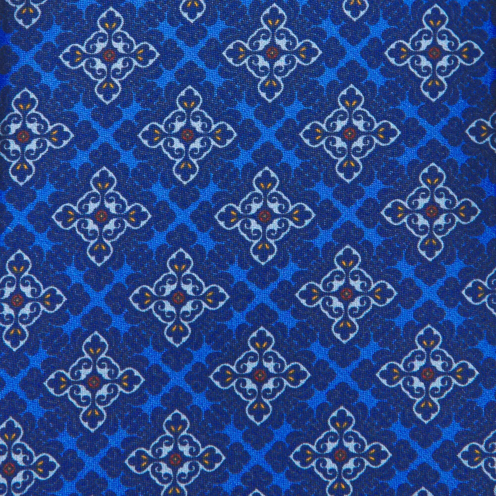 The Uffizi Royal Blue Duchesse Silk Tie