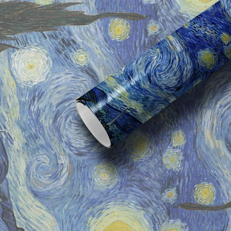 Timeless Masterpiece: Van Gogh Starry Sky Gift Wrapping Paper