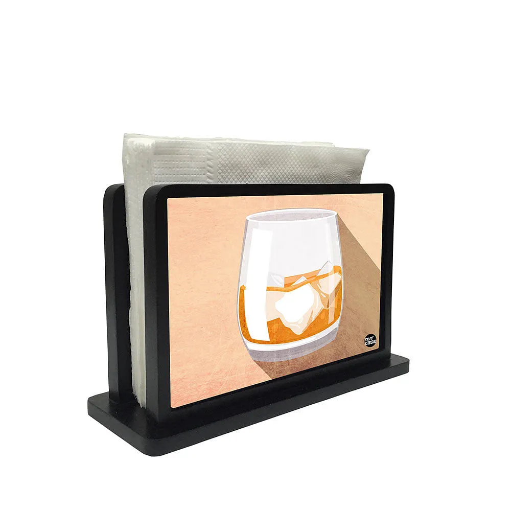 Tissue Holder Paper Napkin Stand - Whiskey On Rock