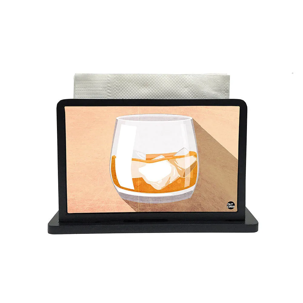 Tissue Holder Paper Napkin Stand - Whiskey On Rock