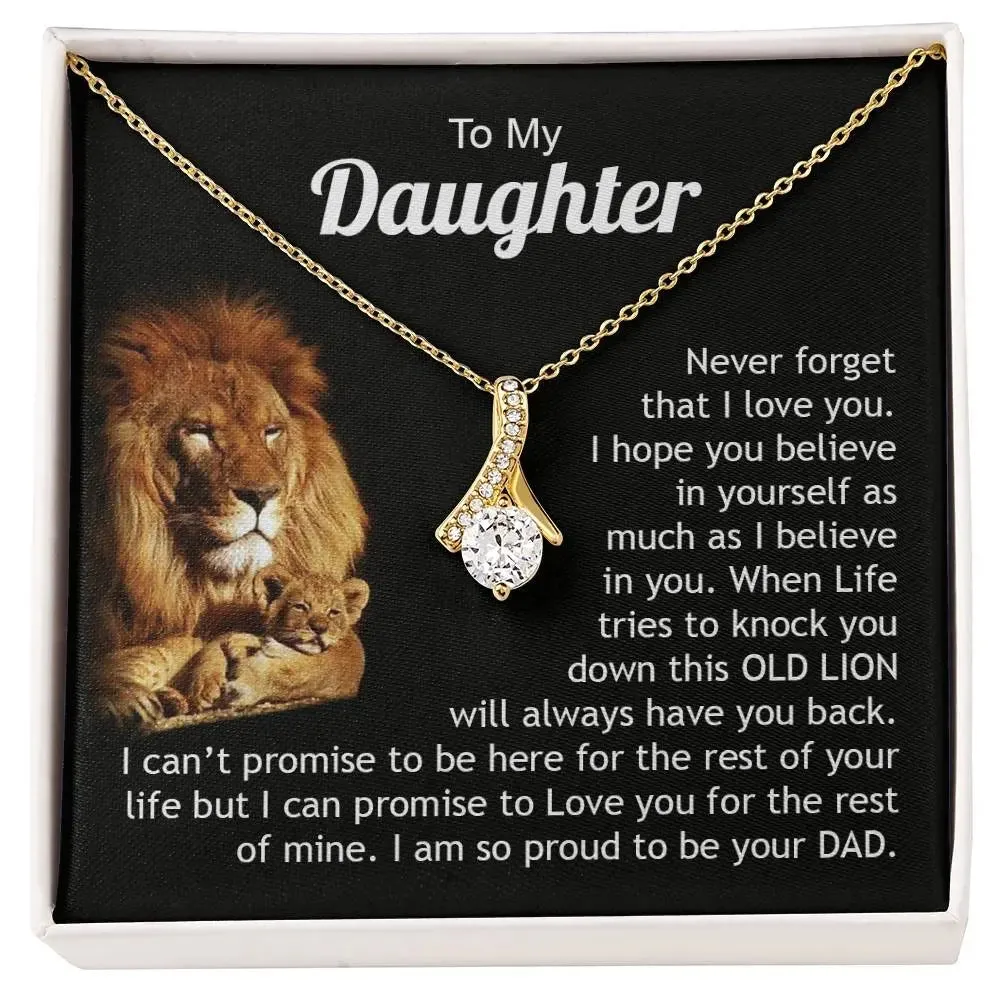 To My Daughter | Never Forget That I Love You - Alluring Beauty necklace