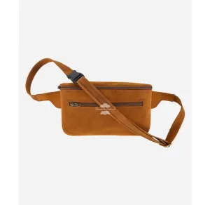 Unisex Leather Bum Bag Crossbody Bag Tan Hip Waist Bum Bag