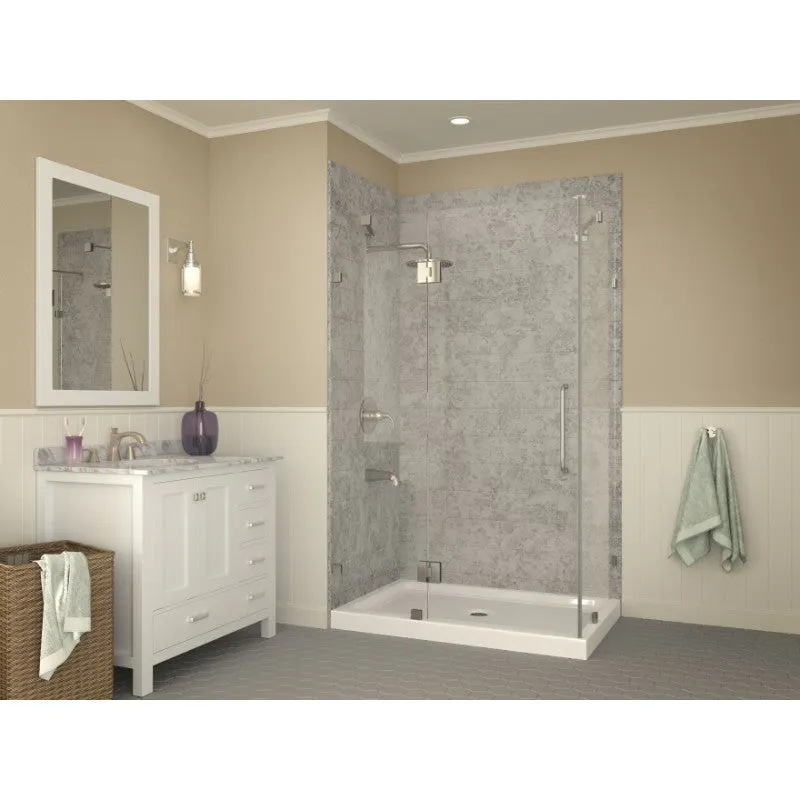 Vail 48" x 36" x 5.5" Acrylic Shower Base in Glossy White