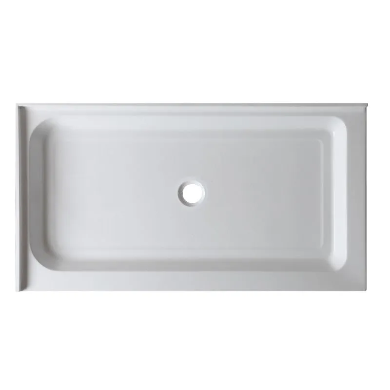 Vail 48" x 36" x 5.5" Acrylic Shower Base in Glossy White