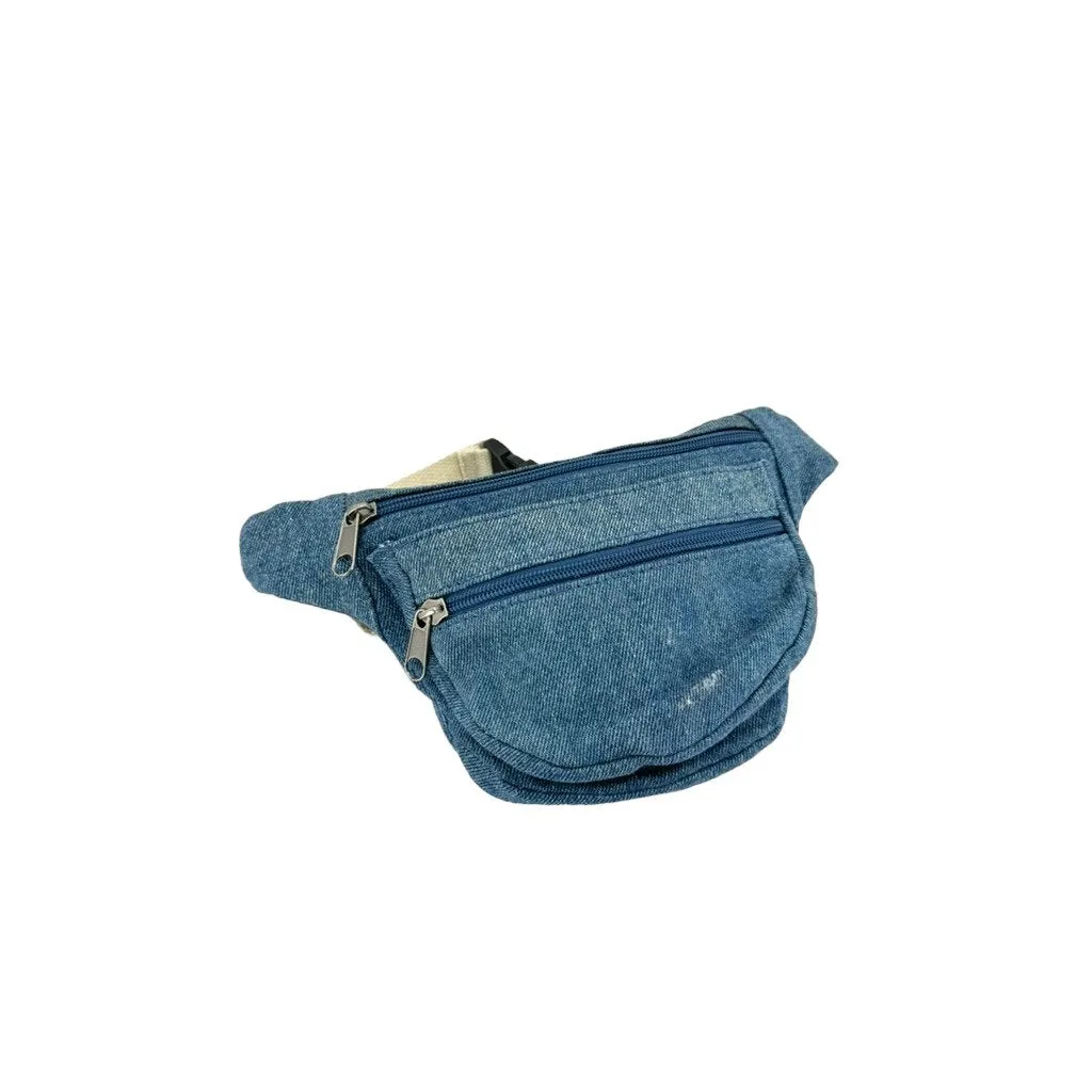 Vintage Denim Style Outdoor Waist Belt Bag