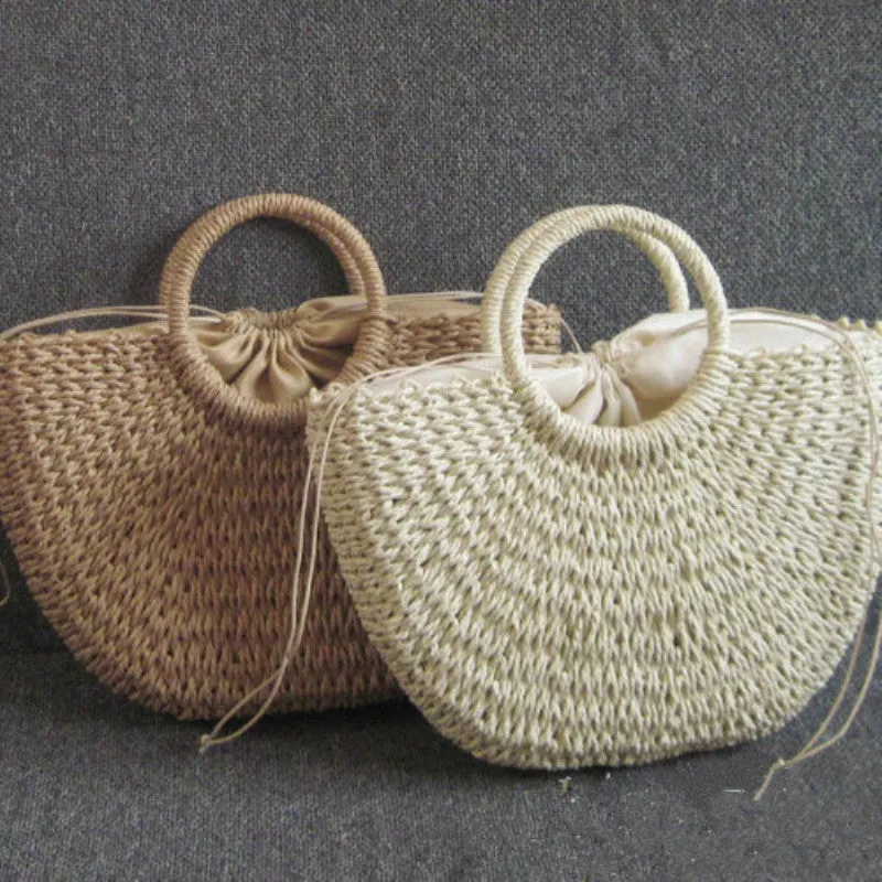 Vintage Handmade Straw Bags