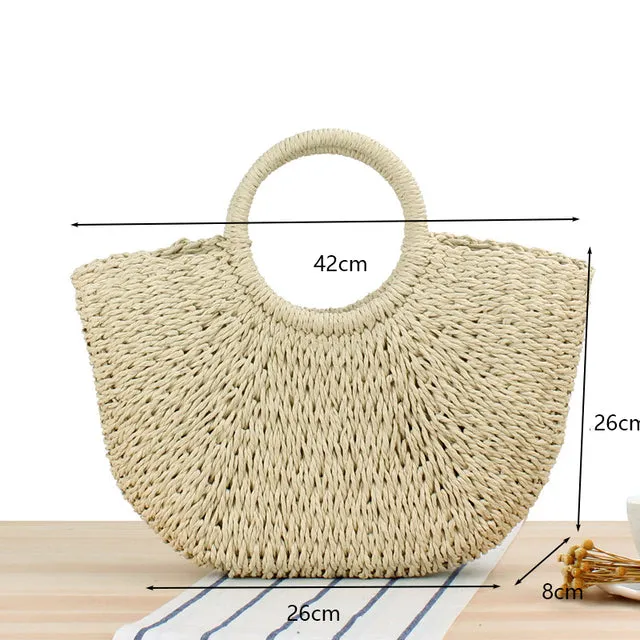 Vintage Handmade Straw Bags