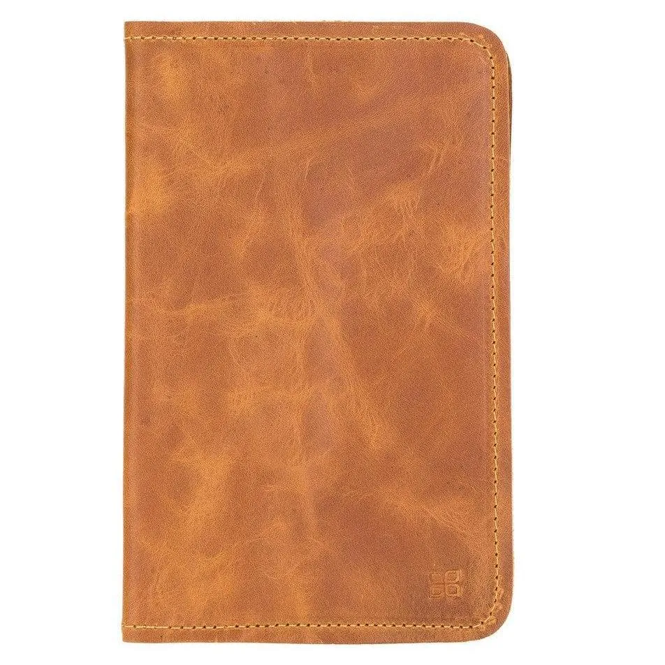 Voyager Leather Passport Wallet, Antique Mocca