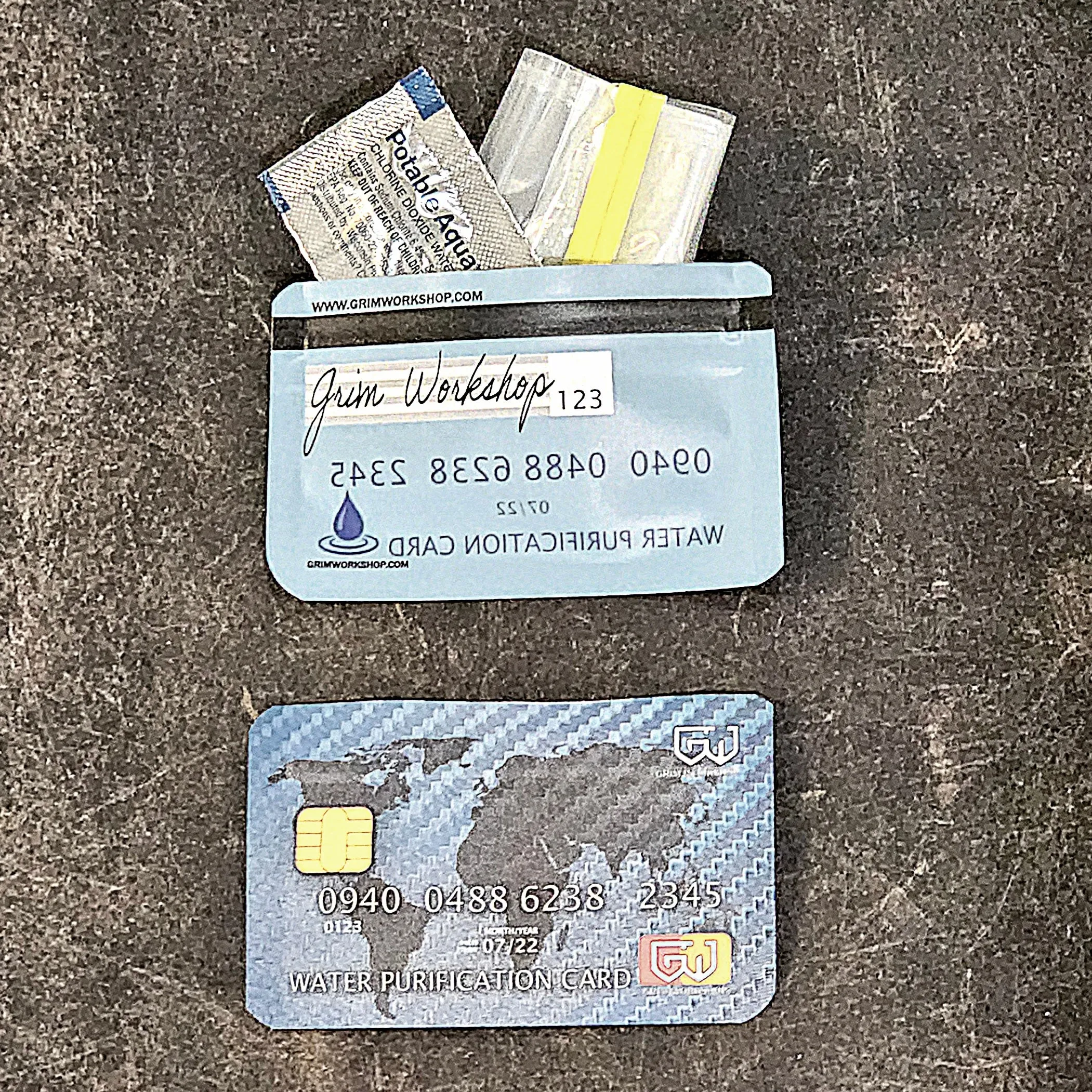 Water Stash Card: Credit Card Size Waterproof EDC Wallet Pouch