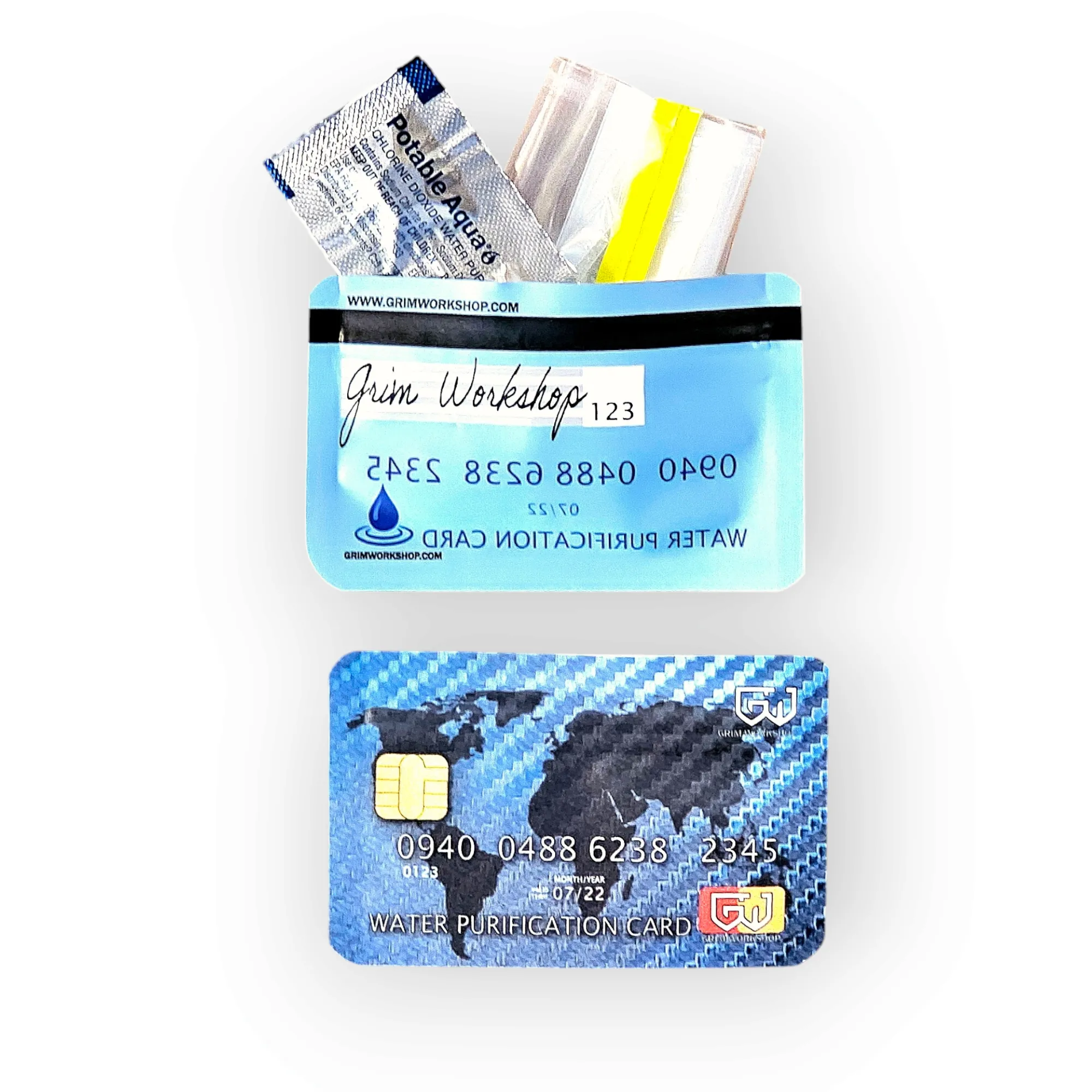 Water Stash Card: Credit Card Size Waterproof EDC Wallet Pouch