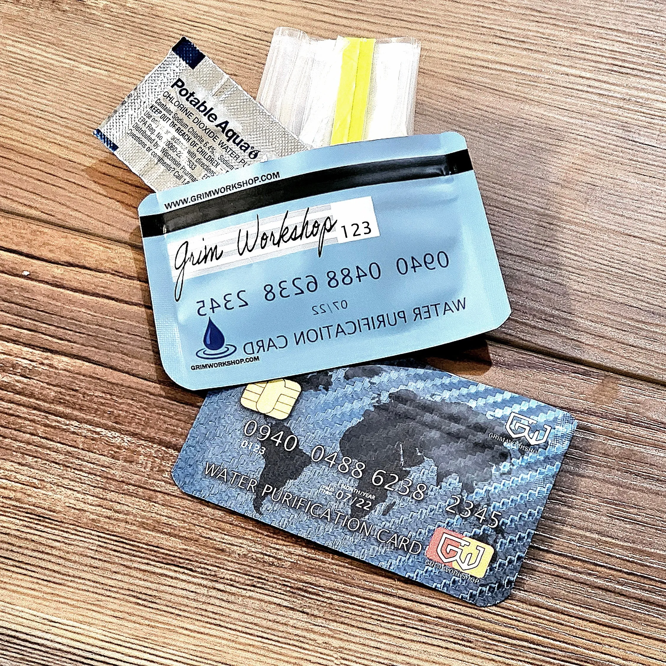 Water Stash Card: Credit Card Size Waterproof EDC Wallet Pouch