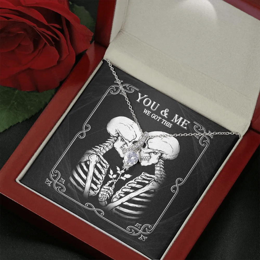 We Got This Skeleton Alluring Beauty Necklace