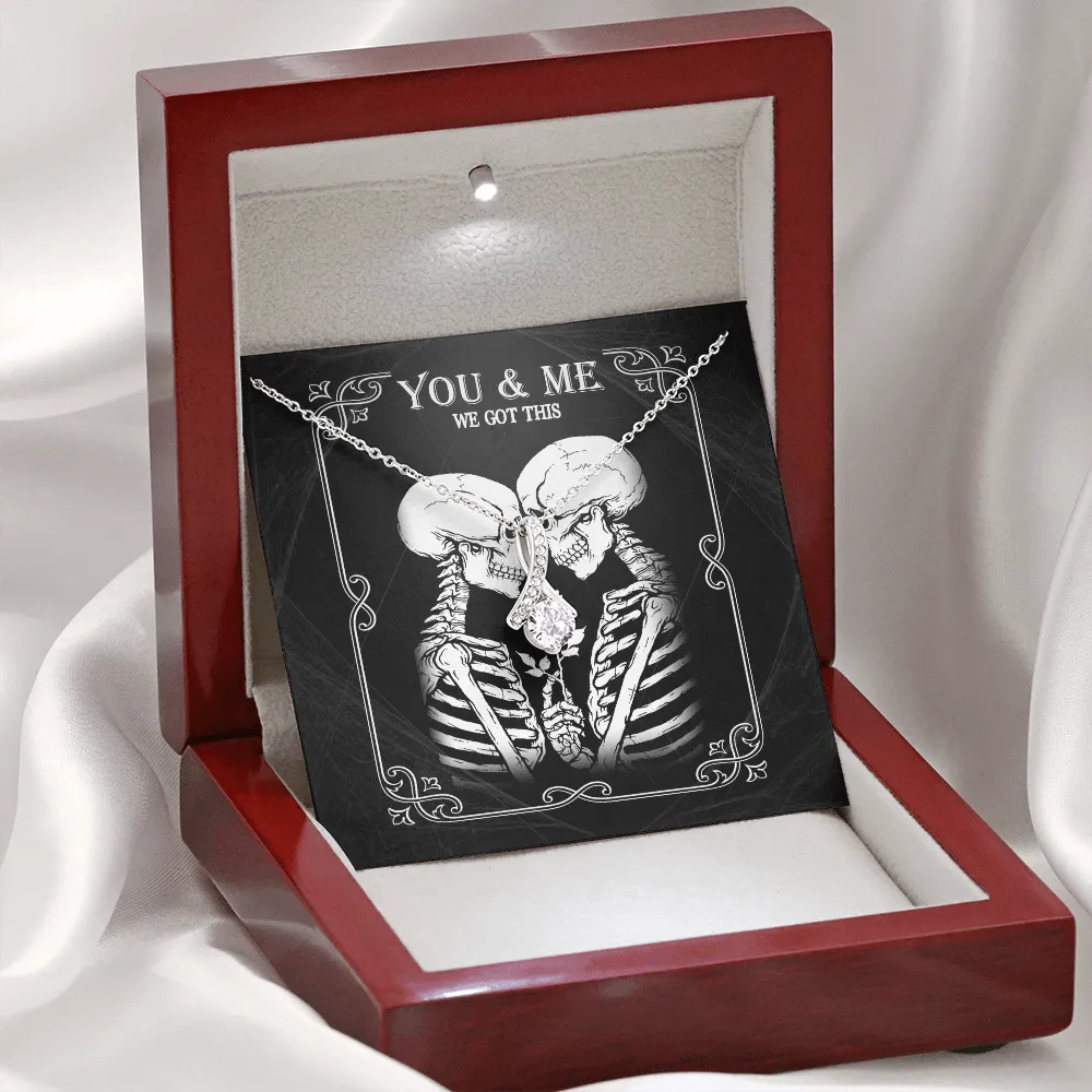 We Got This Skeleton Alluring Beauty Necklace