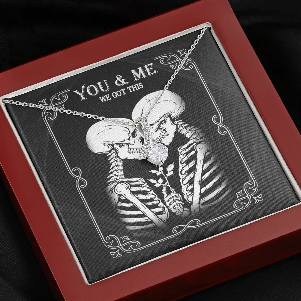 We Got This Skeleton Alluring Beauty Necklace