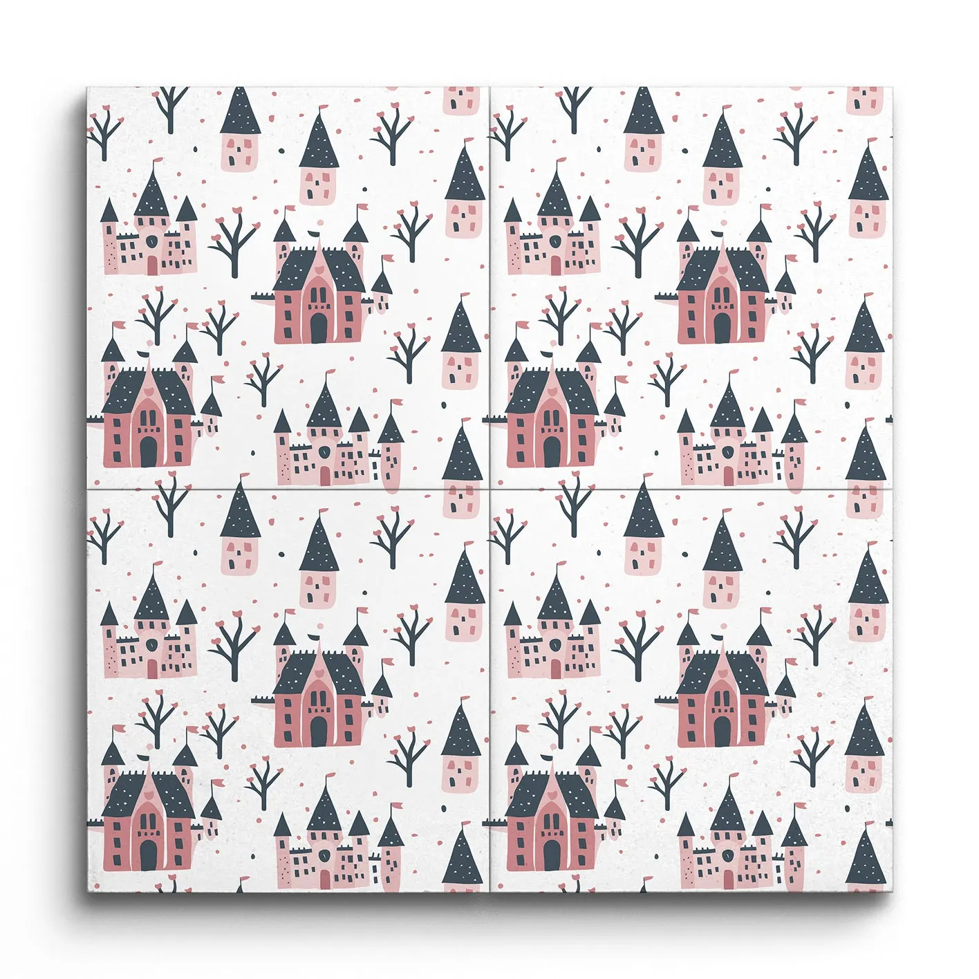 Whimsical Castle Blossom Tile