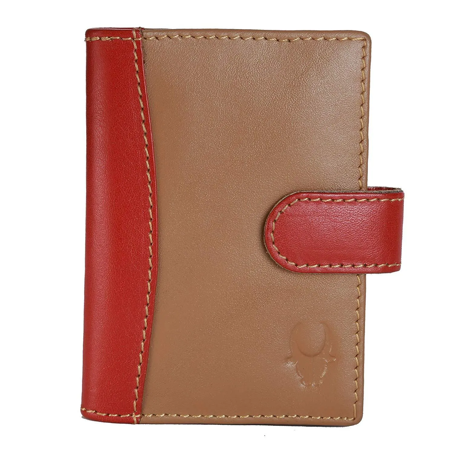 WildHorn Genuine Leather Tan Credit Card Holder