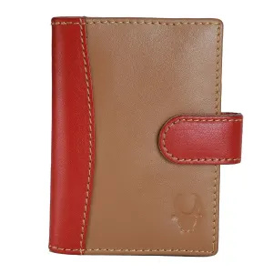 WildHorn Genuine Leather Tan Credit Card Holder