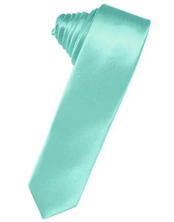 Wisteria Luxury Satin Skinny Necktie