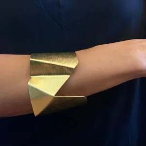 WONDER 1 Bold Gold-Tone Mid-Arm Cuff from the FIGURE Collection