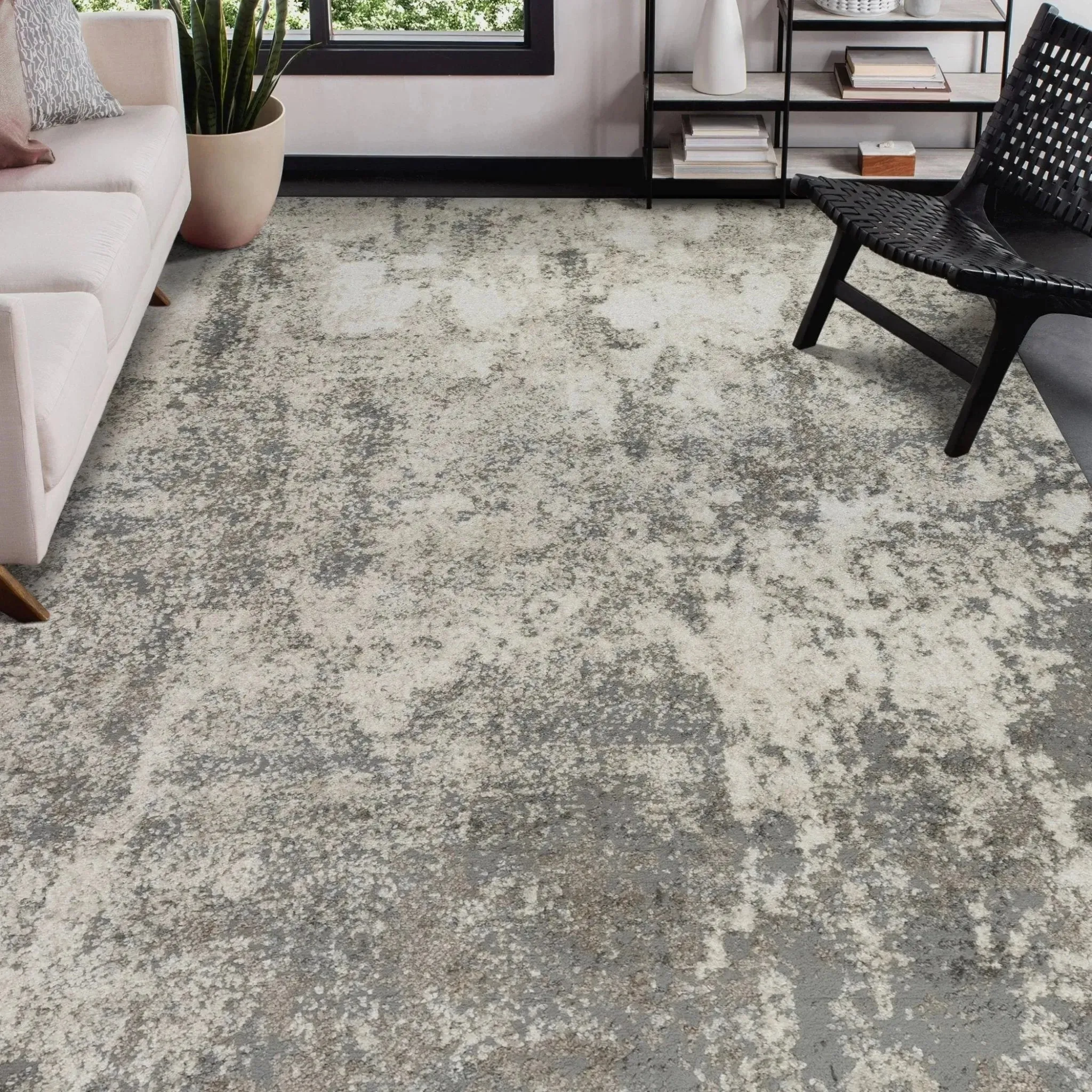 Yasmin YAS-1 Grey/Beige Rug